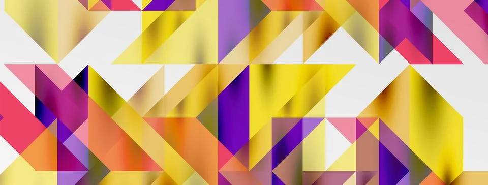 Tech minimal overlapping triangle shapes elements geometric graphic pattern 스톡 일러스트