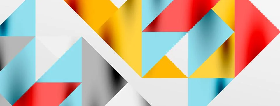 Tech minimal overlapping triangle shapes elements geometric graphic pattern イラスト素材