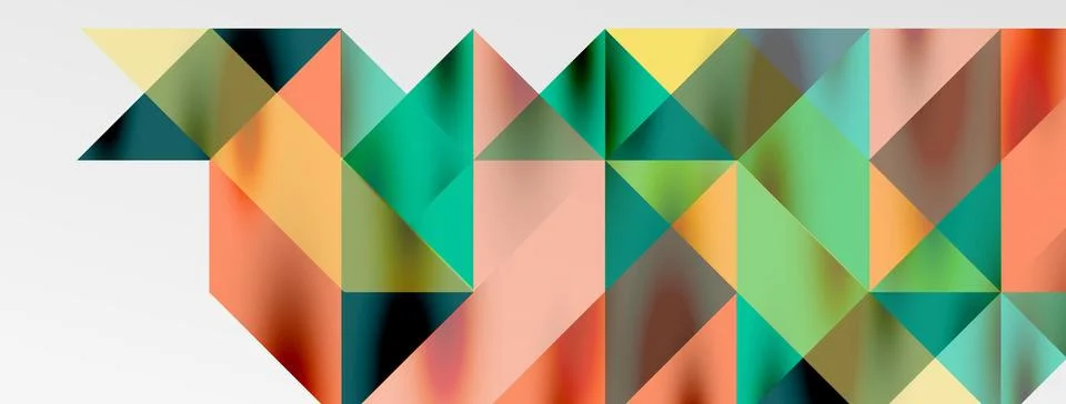 Tech minimal overlapping triangle shapes elements geometric graphic pattern 스톡 일러스트