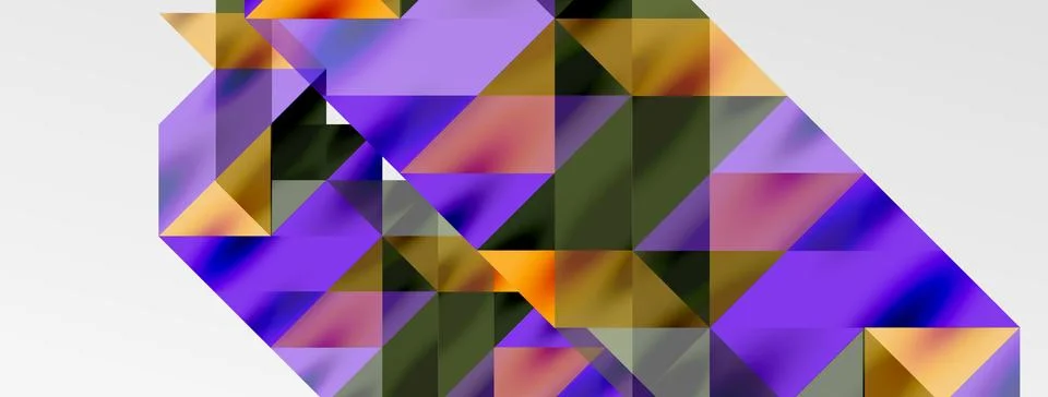 Tech minimal overlapping triangle shapes elements geometric graphic pattern 스톡 일러스트