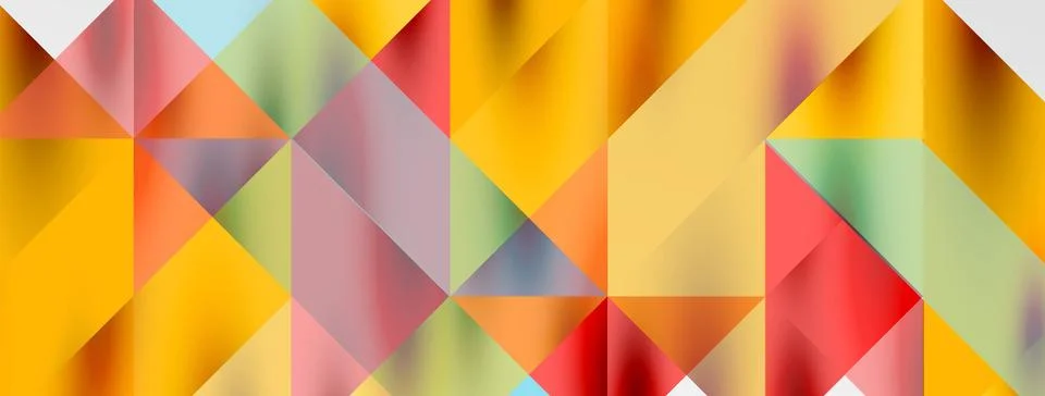 Tech minimal overlapping triangle shapes elements geometric graphic pattern Stock Illustration