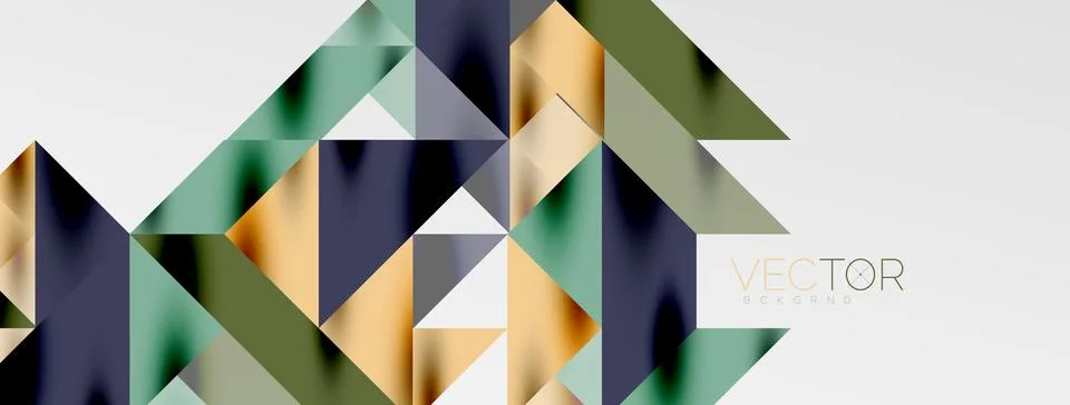 Tech minimal overlapping triangle shapes elements geometric graphic pattern Illustrazione stock