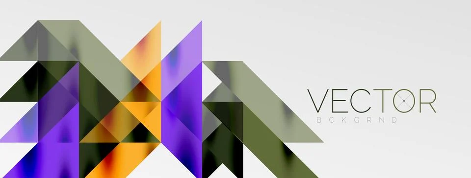 Tech minimal overlapping triangle shapes elements geometric graphic pattern 스톡 일러스트