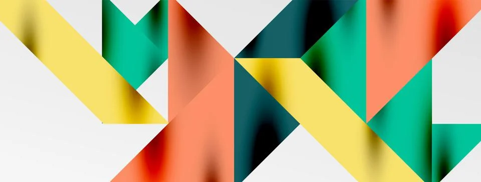 Tech minimal overlapping triangle shapes elements geometric graphic pattern イラスト素材