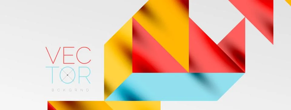 Tech minimal overlapping triangle shapes elements geometric graphic pattern 스톡 일러스트