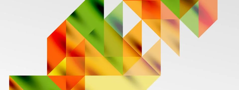 Tech minimal overlapping triangle shapes elements geometric graphic pattern Illustrazione stock