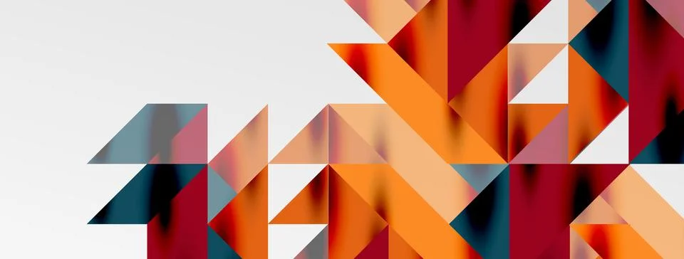 Tech minimal overlapping triangle shapes elements geometric graphic pattern 스톡 일러스트