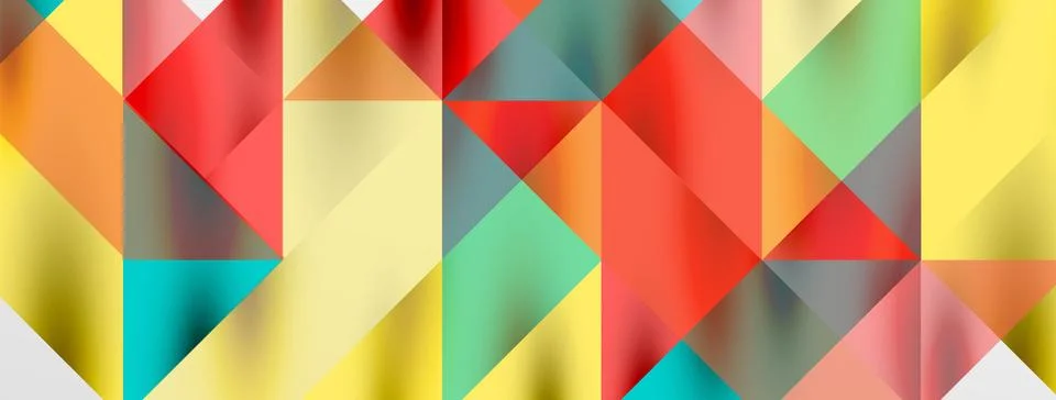 Tech minimal overlapping triangle shapes elements geometric graphic pattern イラスト素材