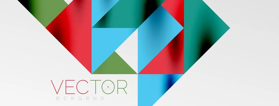 Tech minimal overlapping triangle shapes elements geometric graphic pattern イラスト素材