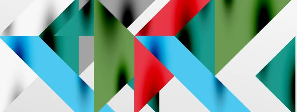 Tech minimal overlapping triangle shapes elements geometric graphic pattern イラスト素材