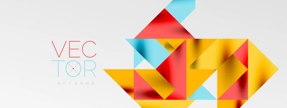 Tech minimal overlapping triangle shapes elements geometric graphic pattern イラスト素材