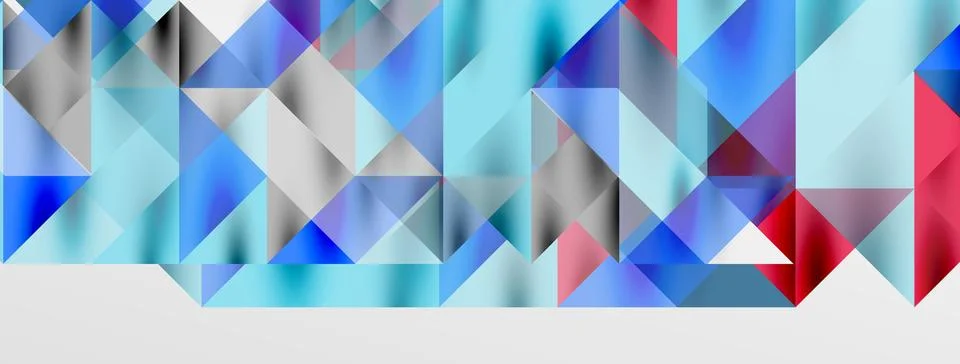 Tech minimal overlapping triangle shapes elements geometric graphic pattern Illustrazione stock