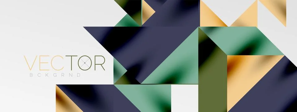 Tech minimal overlapping triangle shapes elements geometric graphic pattern Stock Illustration