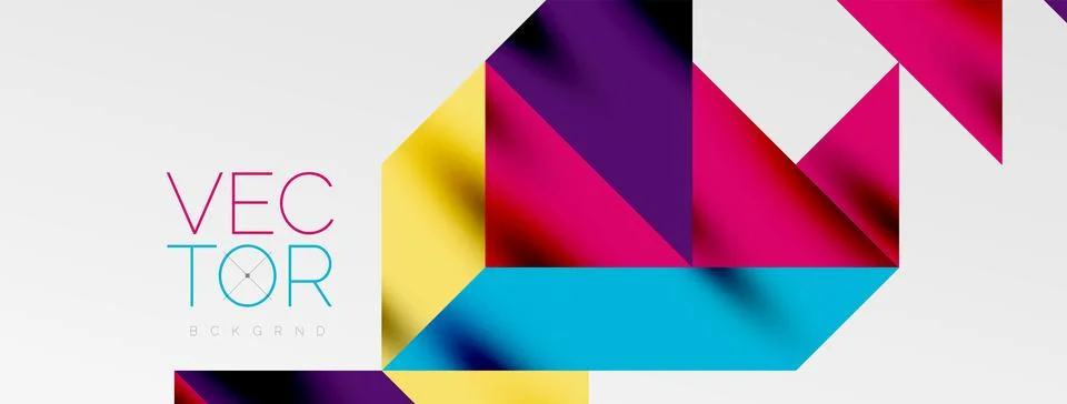 Tech minimal overlapping triangle shapes elements geometric graphic pattern 스톡 일러스트