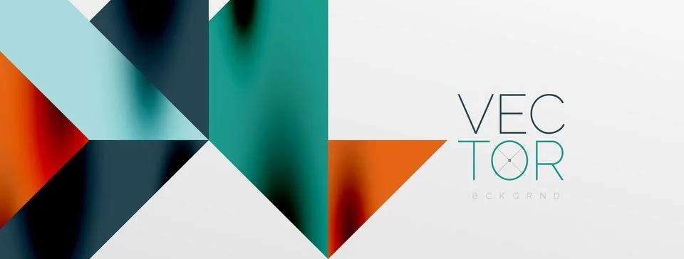 Tech minimal overlapping triangle shapes elements geometric graphic pattern 스톡 일러스트