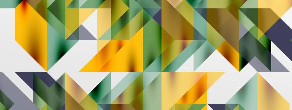 Tech minimal overlapping triangle shapes elements geometric graphic pattern Illustrazione stock