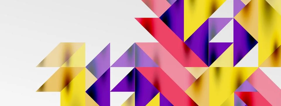 Tech minimal overlapping triangle shapes elements geometric graphic pattern イラスト素材