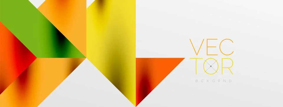 Tech minimal overlapping triangle shapes elements geometric graphic pattern Stockillustratie