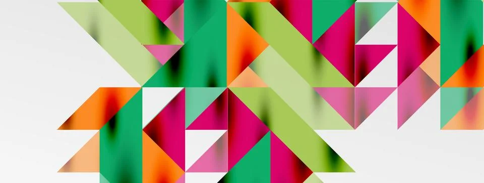 Tech minimal overlapping triangle shapes elements geometric graphic pattern イラスト素材