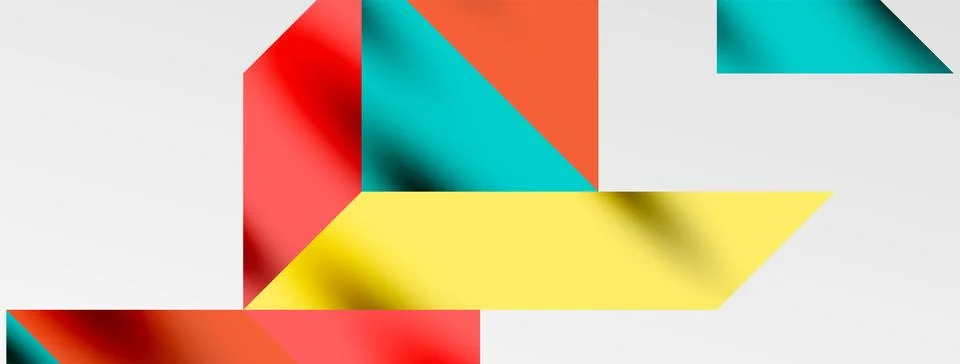 Tech minimal overlapping triangle shapes elements geometric graphic pattern 스톡 일러스트