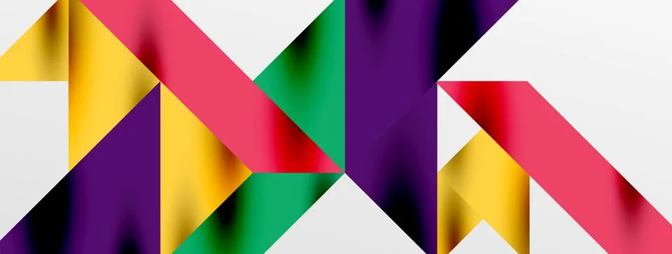 Tech minimal overlapping triangle shapes elements geometric graphic pattern イラスト素材