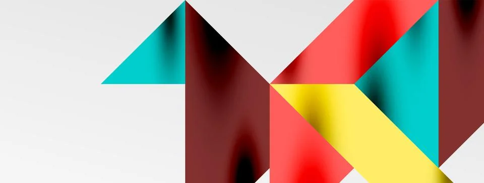 Tech minimal overlapping triangle shapes elements geometric graphic pattern 스톡 일러스트