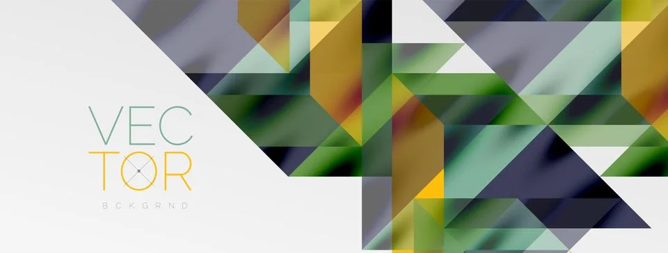 Tech minimal overlapping triangle shapes elements geometric graphic pattern Illustrazione stock