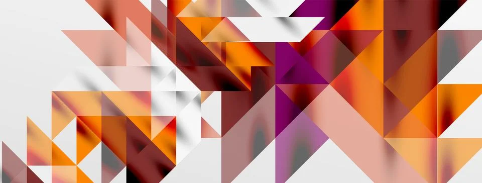 Tech minimal overlapping triangle shapes elements geometric graphic pattern イラスト素材