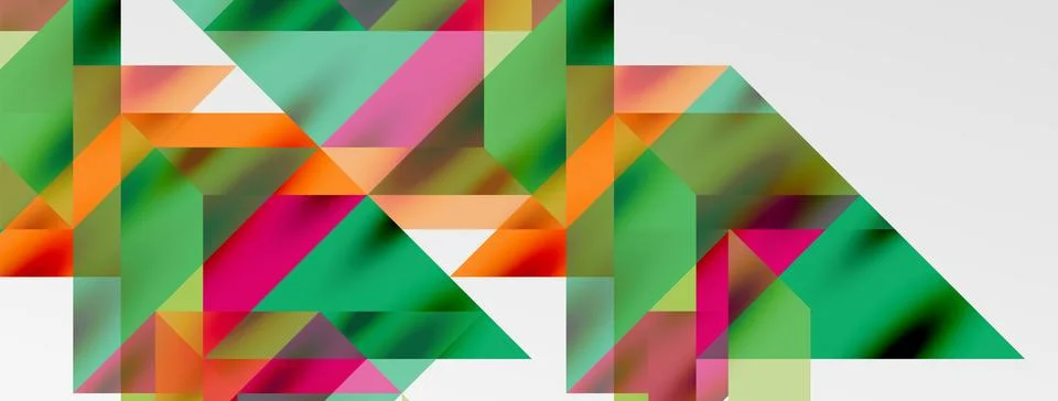 Tech minimal overlapping triangle shapes elements geometric graphic pattern イラスト素材