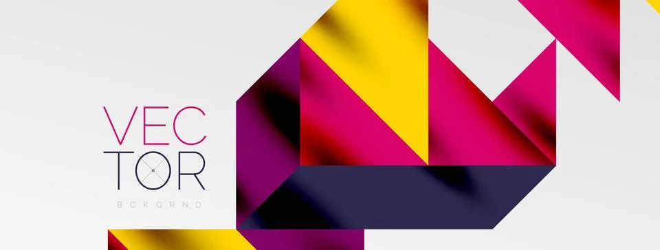 Tech minimal overlapping triangle shapes elements geometric graphic pattern イラスト素材