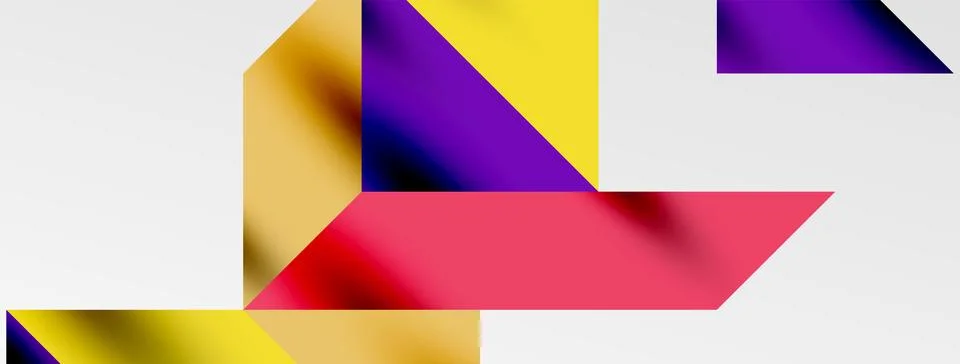 Tech minimal overlapping triangle shapes elements geometric graphic pattern イラスト素材