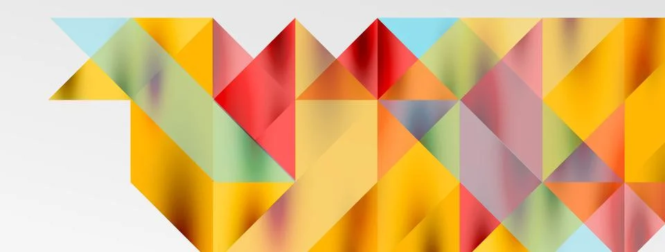 Tech minimal overlapping triangle shapes elements geometric graphic pattern イラスト素材