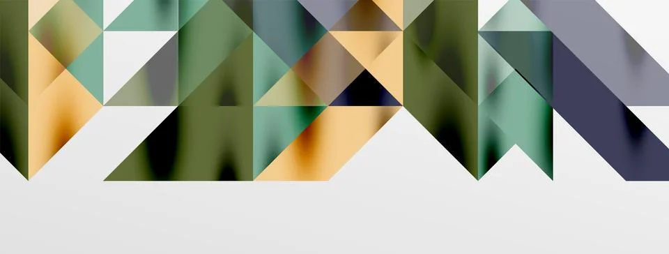 Tech minimal overlapping triangle shapes elements geometric graphic pattern Illustrazione stock