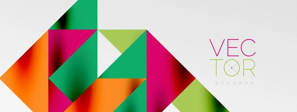 Tech minimal overlapping triangle shapes elements geometric graphic pattern 스톡 일러스트