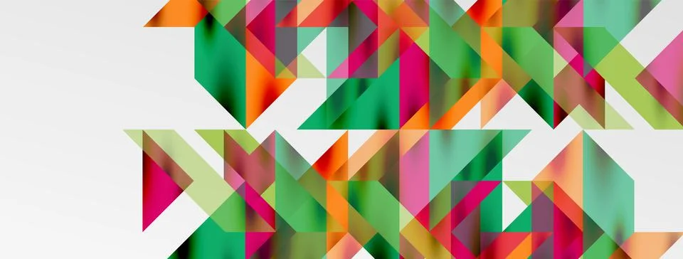 Tech minimal overlapping triangle shapes elements geometric graphic pattern イラスト素材