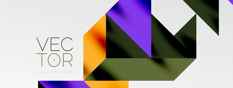 Tech minimal overlapping triangle shapes elements geometric graphic pattern Stockillustratie