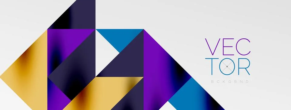 Tech minimal overlapping triangle shapes elements geometric graphic pattern 스톡 일러스트