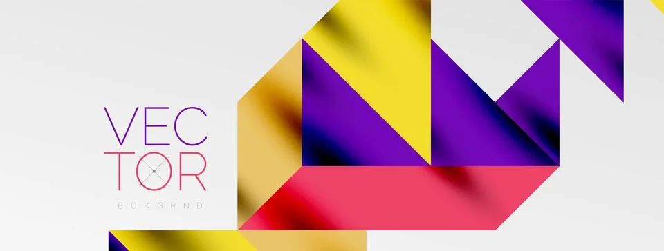 Tech minimal overlapping triangle shapes elements geometric graphic pattern 스톡 일러스트