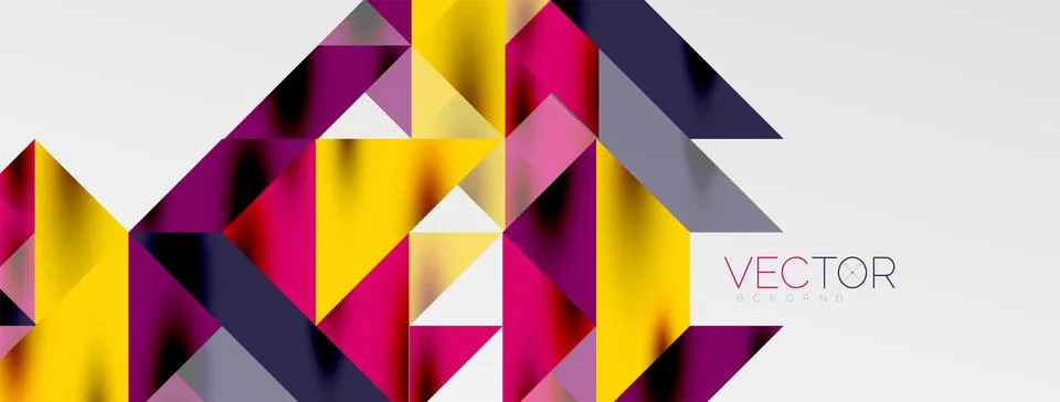 Tech minimal overlapping triangle shapes elements geometric graphic pattern イラスト素材