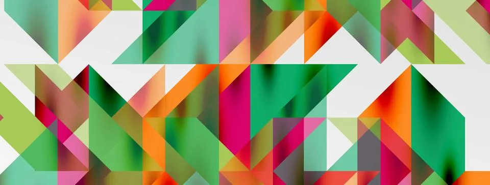 Tech minimal overlapping triangle shapes elements geometric graphic pattern イラスト素材