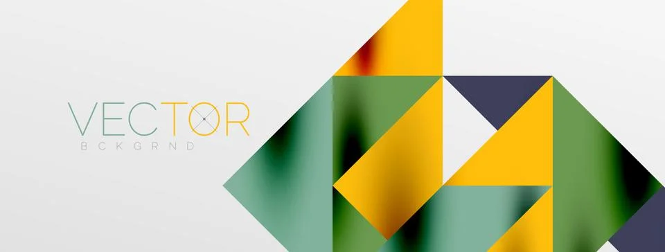 Tech minimal overlapping triangle shapes elements geometric graphic pattern Illustrazione stock