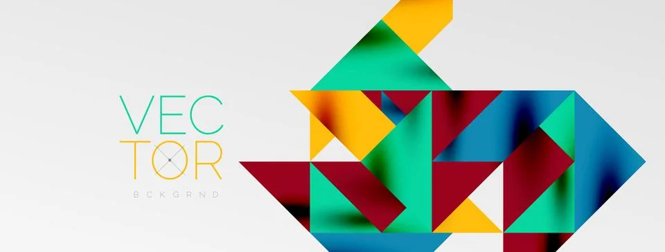 Tech minimal overlapping triangle shapes elements geometric graphic pattern イラスト素材