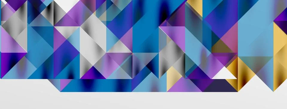 Tech minimal overlapping triangle shapes elements geometric graphic pattern 스톡 일러스트