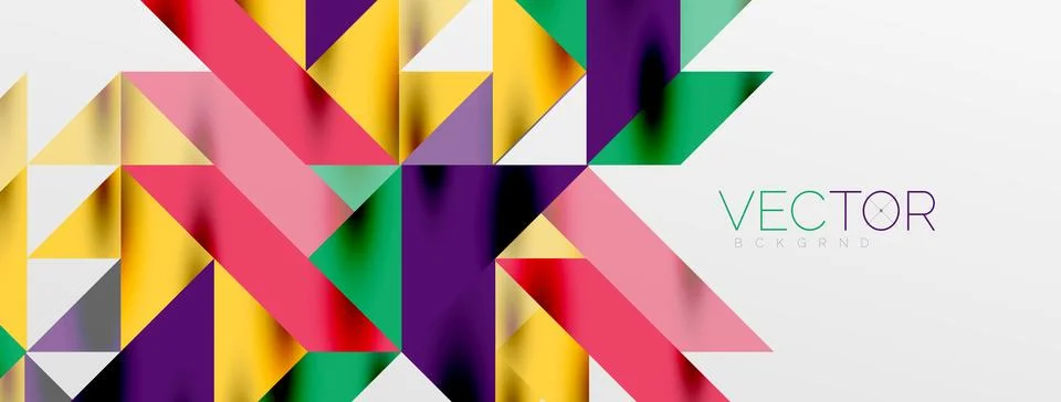 Tech minimal overlapping triangle shapes elements geometric graphic pattern 스톡 일러스트