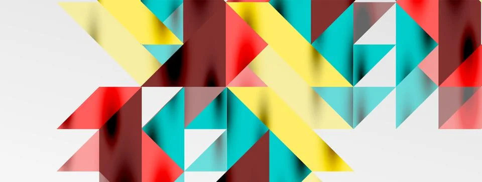 Tech minimal overlapping triangle shapes elements geometric graphic pattern 스톡 일러스트