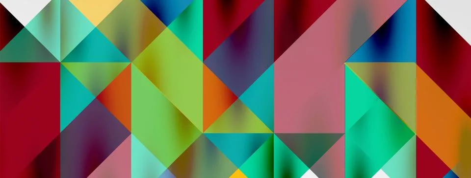 Tech minimal overlapping triangle shapes elements geometric graphic pattern イラスト素材