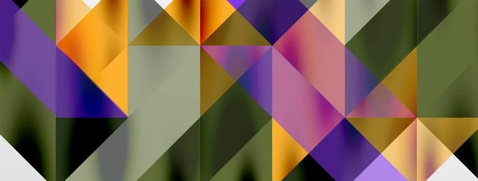 Tech minimal overlapping triangle shapes elements geometric graphic pattern Illustrazione stock