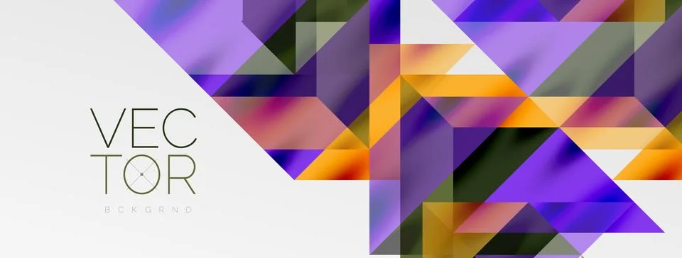 Tech minimal overlapping triangle shapes elements geometric graphic pattern Illustrazione stock