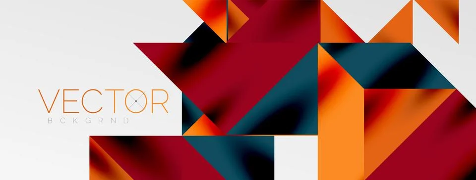 Tech minimal overlapping triangle shapes elements geometric graphic pattern イラスト素材