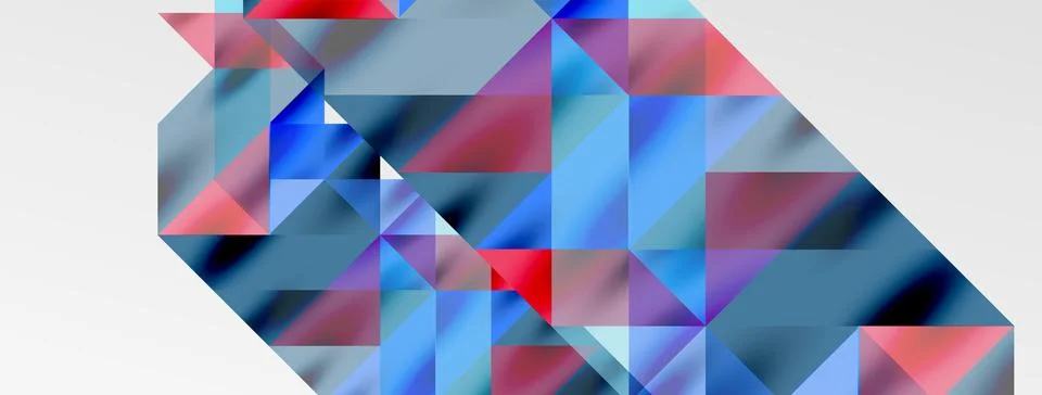 Tech minimal overlapping triangle shapes elements geometric graphic pattern Illustrazione stock